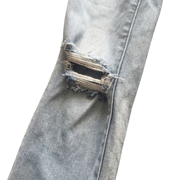 Vervet Skinny Jeans Women's Size 24 Blue Light wash distressed Button fly Grunge - Picture 11 of 15